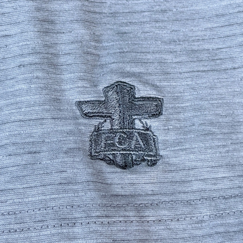 TravisMathew Heater Polo Shirt Heather Grey XL Golf Performance 1MW395 - Picture 5 of 12